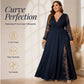 🥳2026 HOT SALE💞💥50% OFF! 🌸 Women’s Elegant V Neck Lace Patchwork Maxi Dress – Elegant Feminine Style With Romantic Lace Details