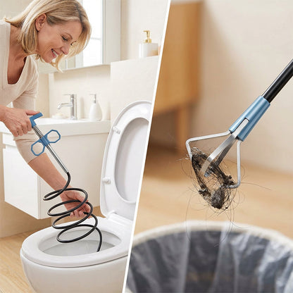 🔥LAST DAY SPECIAL PRICE:￡7.99!!⚡50K+ SOLD!✨Flexible Pipe Dredging Tool with Claw Grabber