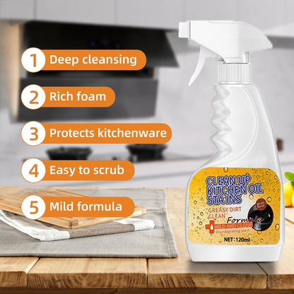 🥳2026 HOT SALE🥳💞50K+ SOLD! 💕✨ 50% OFF!🏆 Powerful degreasing spray for the kitchen – Quick degreasing
