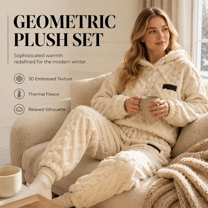 ❄️Hot Sale-50% OFF🧸 Women's 2-Piece Plush Fleece Set – Cosy Winter Style - Sleep Set