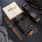 📢📢🏆Last Day Promotion👜50% OFF !! ⏰Men's 7-Piece Gift Set with Watch Wallet Belt Sunglasses Keychain