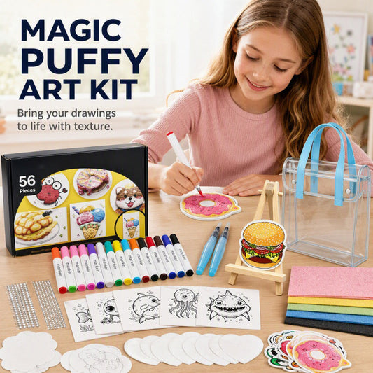 🥳2026 HOT SALE💞50K+ SOLD!💥LIMITED TIME 50% OFF! ⭐Puffy Foam Painting Kit for Kids