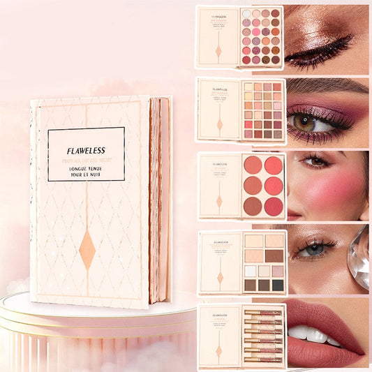 🥳2026 HOT SALE🥳💞50K+ SOLD! 🌸💄 LAST DAY 50% OFF! Magic Makeup Book – eyeshadow, blush, highlighter & lip gloss in one sleek palette. No more rummaging through drawers – everything you need is right here! Perfect Christmas gift for her! 🎄✨