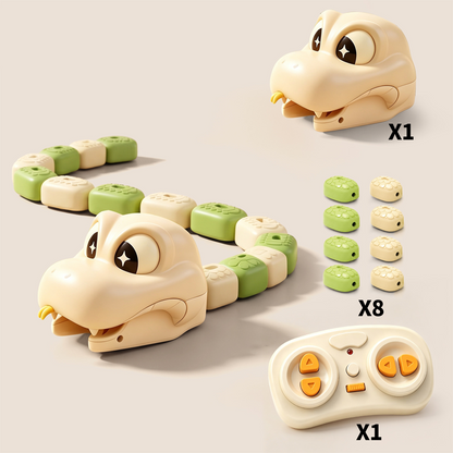 💞2026 HOT SALE🥳💞50K+ SOLD! ✨ 50% OFF!💥🔥Remote Control Snake Toy with Magnetic Splicing Segments