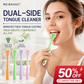 🥳LAST DAY SALE ONLY￡9.99!!💞50K+ SOLD! 🔍Clean Tongue Instantly! No-Gag 3-in-1 Silicone Scraper
