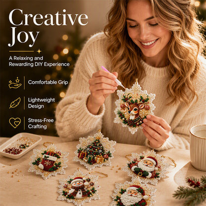 ⏳Limited-time 50% off-Ready for Christmas!🎅Christmas DIY Painting Hanging Ornaments Set🥳🎄