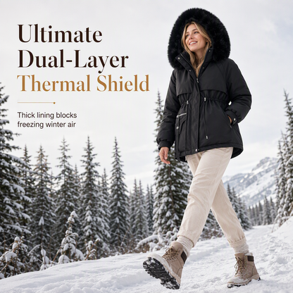 🎁2026 New Arrivals 50% OFF💥Time-Limited Special⏰🧥Women's Winter Faux Fur Padded Parka-Q
