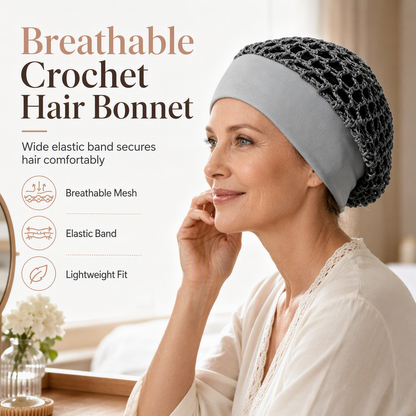 🥳2026 HOT SALE🥳💞50K+ SOLD! 🌸 50% OFF NOW! 🌸Elastic Breathable Wide Band Mesh Hair Net Cap Hollow Out Hair Cover
