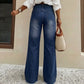 🎁2026 New Arrivals💥👖 Polished Denim Comfort | Women's High-Rise Stretch Straight-Leg Jeans with Washed Finish-Q