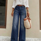 🎁2026 New Arrivals💥👖 Polished Denim Comfort | Women's High-Rise Stretch Straight-Leg Jeans with Washed Finish-Q