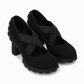 🎁2026 New Arrivals💥50% OFF! 👠Women's Round Toe Crisscross Strap Mary Jane Platform Chunky High Heels-Q
