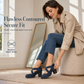 🎁2026 New Arrivals💥50% OFF! 👠Women's Round Toe Crisscross Strap Mary Jane Platform Chunky High Heels-Q