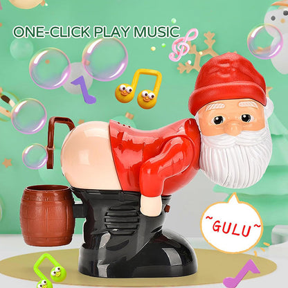 🎅Ready for Christmas!🎄 50% OFF🎅 | Funny Santa Bubble Blowing Machine – Music, Lights & Christmas Bubble Fun