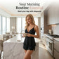 🥳2026 HOT SALE🥳💞50K+ SOLD! 💕✨ 50% OFF! Lace Trimmed V-Neck Camisole & Shorts Sleepwear Set-Q