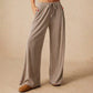 🎁2026 New Arrivals💥Last Day Sale 50% Off💃 Women’s Casual Soft Wide-Leg Pants With Drawstring-Q