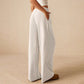 🎁2026 New Arrivals💥Last Day Sale 50% Off💃 Women’s Casual Soft Wide-Leg Pants With Drawstring-Q
