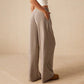 🎁2026 New Arrivals💥Last Day Sale 50% Off💃 Women’s Casual Soft Wide-Leg Pants With Drawstring-Q