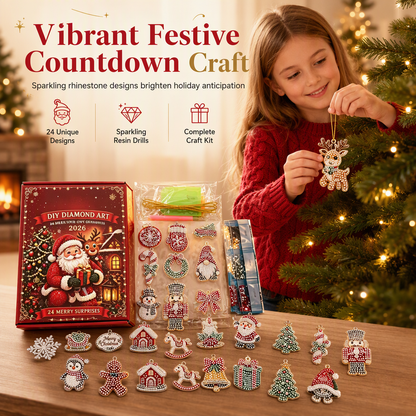 🎅Ready for Christmas!🌟 Shopping Frenzy: Entire Store 50% OFF!💖24-Day Christmas Countdown Ornament DIY Kit