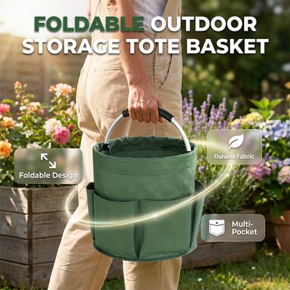 📢📢50% OFF !! ⏰Collapsible Picnic Basket Foldable Cleaning Caddy|Collapsible multi‑use storage tote basket