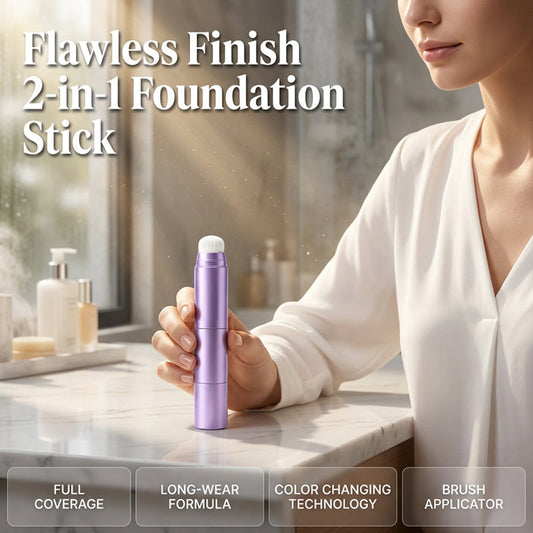 💥2026 HOT SALE💞50K+ SOLD! ✨ 50% OFF!💥2-in-1 Color-Changing Foundation Stick - purple-B