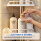 🔥50% OFF!!📢🚿 Adjustable Telescopic Corner Shower Caddy – Space-Saving Storage for Toiletries & Essentials ✨