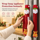 🎅Christmas Burlap Refrigerator Door Handle Covers Holiday Kitchen Appliance Protectors for Microwave and Fridge