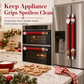 🎅Christmas Burlap Refrigerator Door Handle Covers Holiday Kitchen Appliance Protectors for Microwave and Fridge