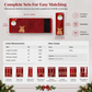 🎅Christmas Burlap Refrigerator Door Handle Covers Holiday Kitchen Appliance Protectors for Microwave and Fridge