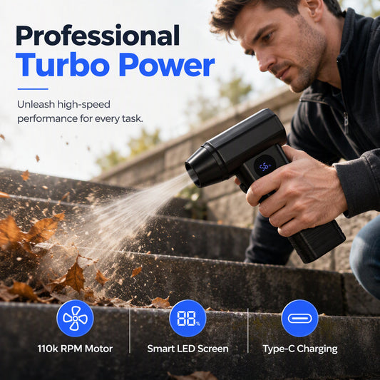 💞50K+ SOLD! ✨50% OFF!💥Blow Away Leaves & Snow Instantly! Cordless Handheld Turbo Fan