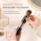 🎄 LAST DAY! Christmas Sale🔥Portable Retractable Makeup Brush Set Multifunctional Travel Cosmetic Tool with Powder Blush and Silicone Lip Brush