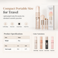 🎄 LAST DAY! Christmas Sale🔥Portable Retractable Makeup Brush Set Multifunctional Travel Cosmetic Tool with Powder Blush and Silicone Lip Brush