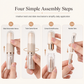 🎄 LAST DAY! Christmas Sale🔥Portable Retractable Makeup Brush Set Multifunctional Travel Cosmetic Tool with Powder Blush and Silicone Lip Brush